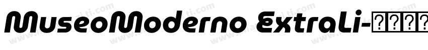MuseoModerno ExtraLi字体转换